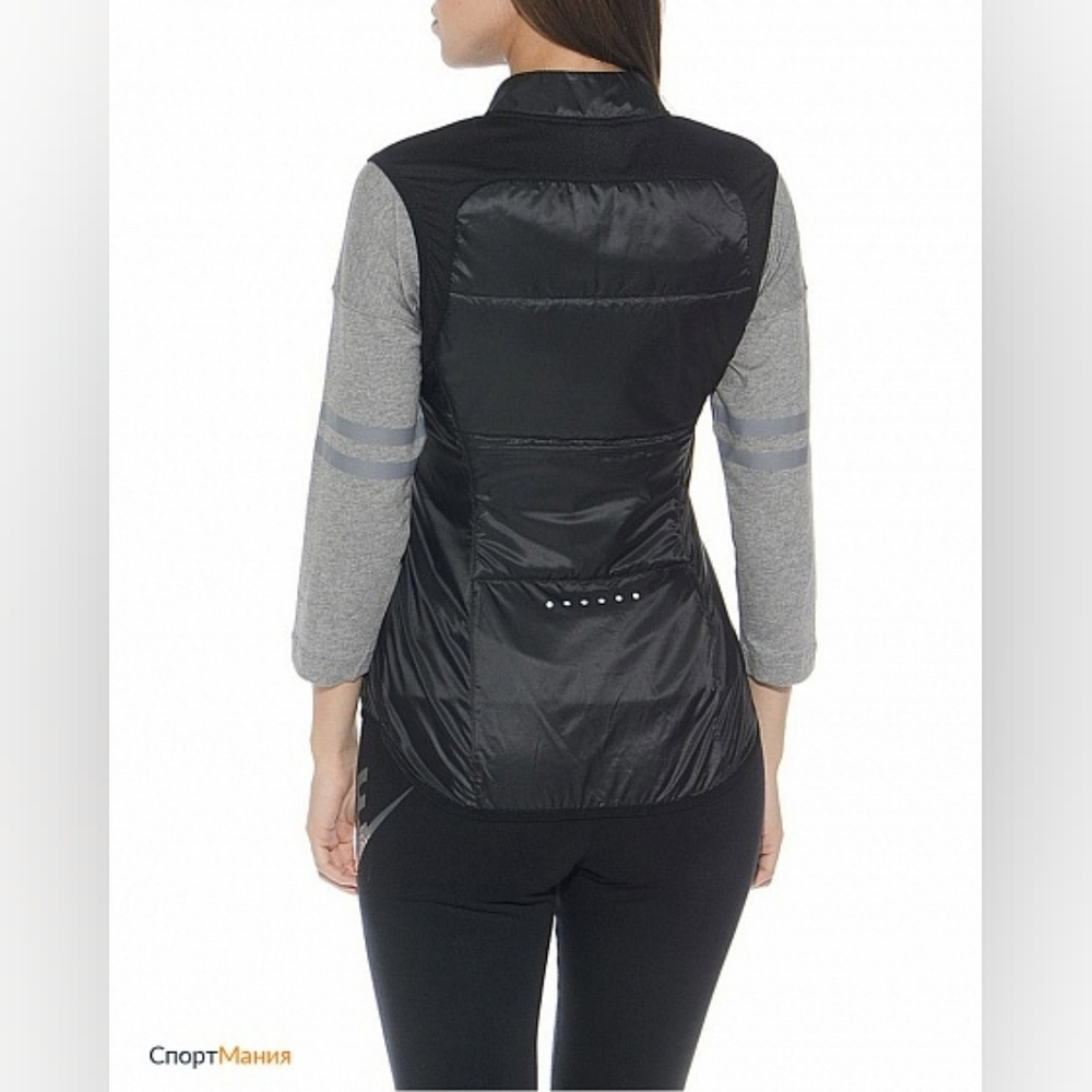Nike Women's Black Lightweight polyfill Running Vest Xs - Picture 2 of 13